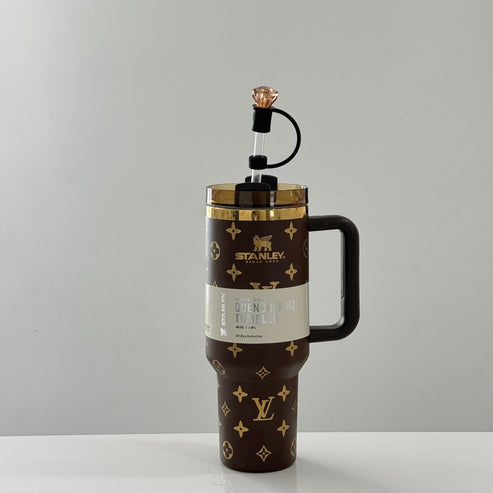 Ultimate Bundle Offer - 40oz Luxury Quencher Tumbler + Luxury Keychain + Gem Straw Topper