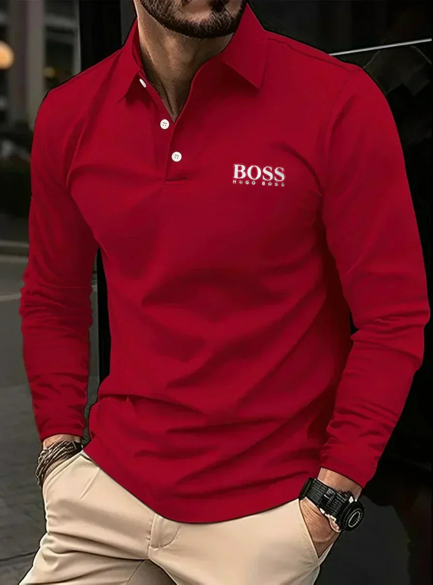 Long-Sleeve Polo for Men